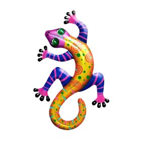 Gecko Metal Colorful 3D Iron Hanging Wall Art Decor (6*8inch)