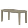 Rectangle Outdoor Coffee Table Brown