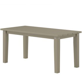 Rectangle Outdoor Coffee Table Brown
