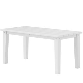 Rectangle Outdoor Coffee Table White