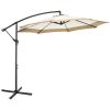 10 ft Offset Umbrella, with Easy Crank and Stable Base