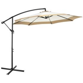 10 ft Offset Umbrella, with Easy Crank and Stable Base