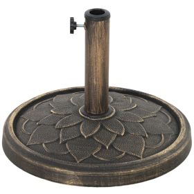 Heavy Duty Patio Umbrella Holder Retro Lotus Flower