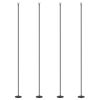 Outdoor String Light Poles 10FT Steel Stand for Patio Deck 4 Pack