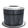 Smokeless Fire Pit Portable Magnesium Oxide Bonfire Stove with Mat Black For Patio and Picnic