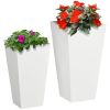 Outsunny Outdoor Planter Set 2-Pack White