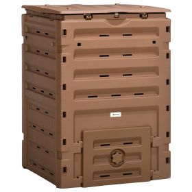Outdoor Compost Bin, 120 Gallon (450L) Brown