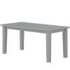 Rectangle Outdoor Coffee Table Gray