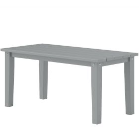 Rectangle Outdoor Coffee Table Gray