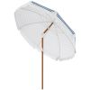 7x7 ft, Stylish Blue Umbrella with Tilt and Vent