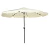 9ft Outdoor Market Table Umbrella with Fringed Tassels and 8 Ribs