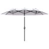 9.5' Double-Sided Patio Umbrella