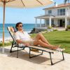 Folding lounger, multi-colored