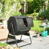 Outdoor composting bin black