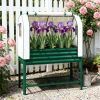 Elevated garden bed, greenhouse, suitable for planting, Green