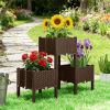 Plastic flower pots, elevated garden beds, flower pot boxes