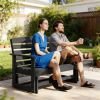 Double seat glider black