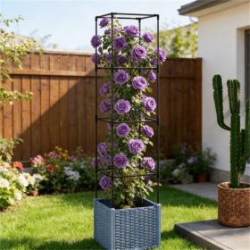 Elevated garden bed, flowerpot box, planting rack, gray