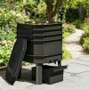 Composting bin, worm, black