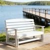 Courtyard chair, glider chair, garden chair, swing chair, white