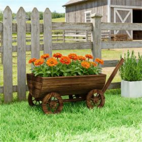 Wooden flowerpot box, mobile garden flowerpot
