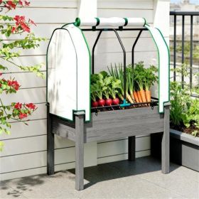 Outdoor planting box, dark gray, suitable for fruits, vegetables, and flowers