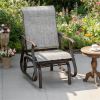Outdoor Gliding Chair, Terrace Chair, Garden Chair, Armchair, Gray