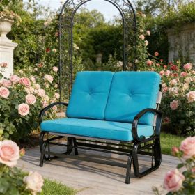 Outdoor chairs, gliding chairs, terrace chairs, rocking chairs, blue