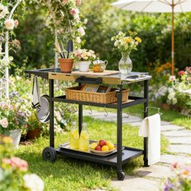 Outdoor bar - barbeque cart