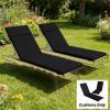 Outdoor lounge chair cushion 2-piece set, cushion, Navy Blue