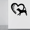CIFbuy Rustic Farmhouse Metal Welcome Sign with Heart and Dog Cutouts for Porch Garden Yard Decor(TikTok, temu pick-up service)
