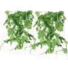 VEVOR Cucumber Trellis for Climbing Plants, 35" x 55" Foldable Cucumber Trellis Set with Plant Clips, Metal Garden Trellis for Raised Bed