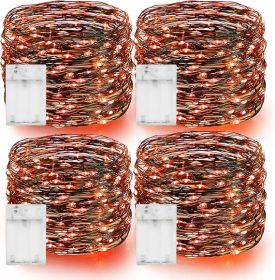 Dazzle Bright  Lights, 4 Pack 80FT 240LED Halloween Orange