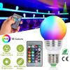 16 Colors Change LED Bulbs Dimmable with Remote Control