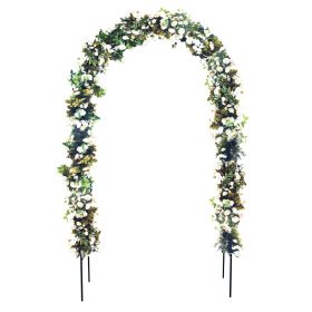 78"H x 45"W Metal Garden Arch Trellis