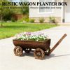 Wooden flowerpot box, mobile garden flowerpot