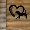 CIFbuy Rustic Farmhouse Metal Welcome Sign with Heart and Dog Cutouts for Porch Garden Yard Decor(TikTok, temu pick-up service)