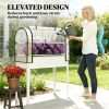 Elevated garden bed, plant bed, planting box (White)