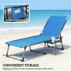 Outdoor lounge chair, sun chair, courtyard chair, Blue