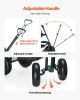 VEVOR Garden Seat with Wheels, Rolling Garden Stool with Height Adjustable & 360° Swivel Seat, 400lbs Weight Capacity, Gardening Cart Bench