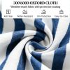 Foldable sun chairs, beach chairs, outdoor chairs, lounge chairs, camping beds, blue and white
