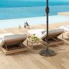 Round Patio Umbrella Base, 26 lbs Resin Outdoor Umbrella Stand Base, Patio Umbrella Stand for 1.3"/1.5"/1.9" Umbrella Poles for Outdoor, Lawn