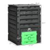 Compost Bin 120 Gallon Lightweight Sturdy with Vents Sliding Doors for Fertile Soil Creation
