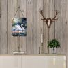 NEW Swan Wall or Door Hanging Prints Aluminum Metal Sign Kitchen Wall Bar Bathroom Plaque Home Decor Front Door Plaque, 12x16, Multicolor