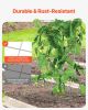 VEVOR Cucumber Trellis for Climbing Plants, 35" x 55" Foldable Cucumber Trellis Set with Plant Clips, Metal Garden Trellis for Raised Bed