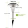 4 PCS Solar Powered Color Changing Path Lights, IP44 Waterproof Auto DusktoDawn LED Lights for Garden, Yard, Driveway and Patio Decoration