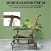 Outdoor Gliding Chair, Terrace Chair, Garden Chair, Armchair, Light Mixed Brown