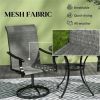 Courtyard chairs, one set of two armchairs, dining chairs, gray