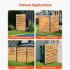Wood Privacy Fence, 39" W x 61" L, 1-Panel Air Conditioner Fence Screen, Pool Equipment Enclosure with Metal Stakes, Easy DIY Installation