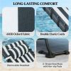 Outdoor lounge chair, sun chair, courtyard chair, Blue White